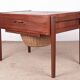 Vintage Danish sewing cabinet, known as "Travailleuse", teak and rattan from the 1960s.