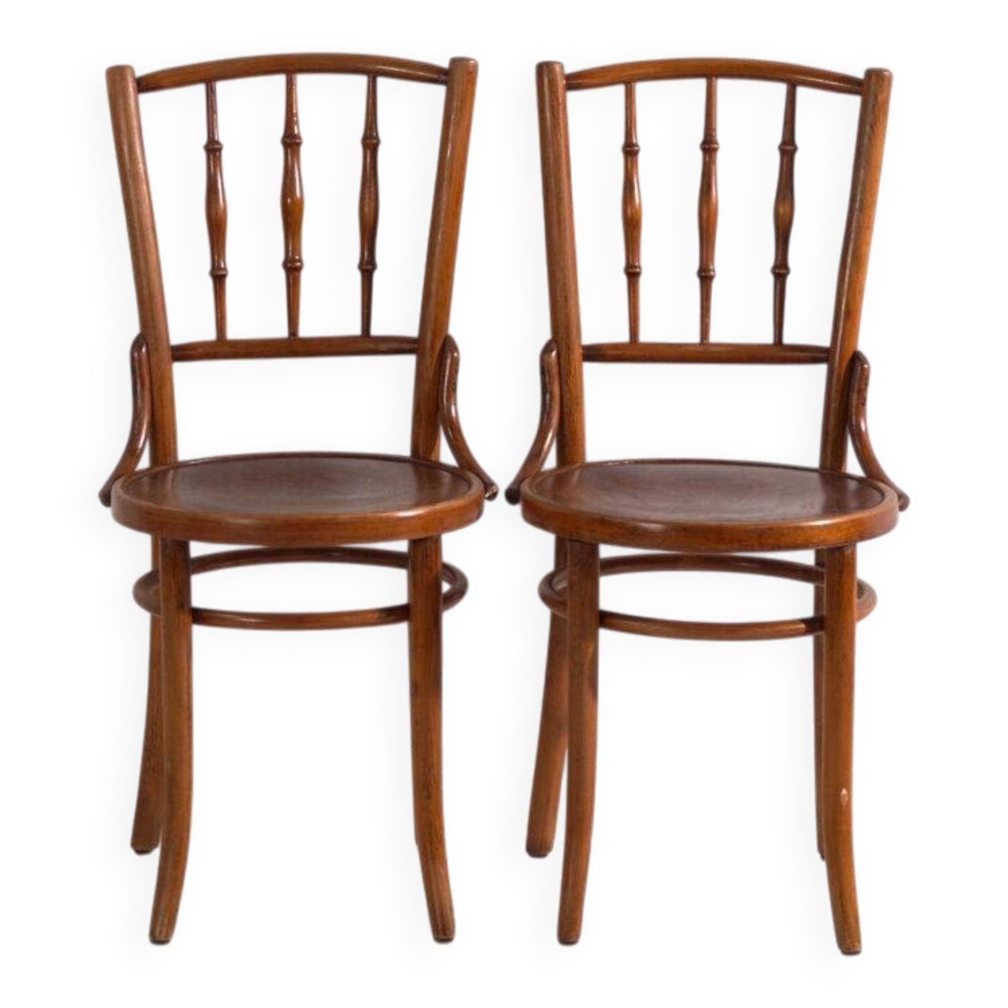Antique bentwood chairs in Thonet style – Central Europe, circa 1930 – Set of 4 pieces #8
