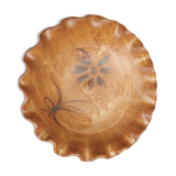 Basket, signed stoneware dish