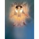 Contemporary Pink Murano Glass "Selle" Wall Sconces in Mazzega Style - A Pair