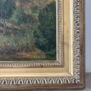 French landscape, oil on canvas signed Louis Garry 1915