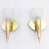 Pair of Italian wall lights, 1970s