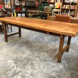 Old farm set massive Elm table