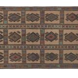 Vintage Turkish rug from Oushak, hand-woven 151x221 cm