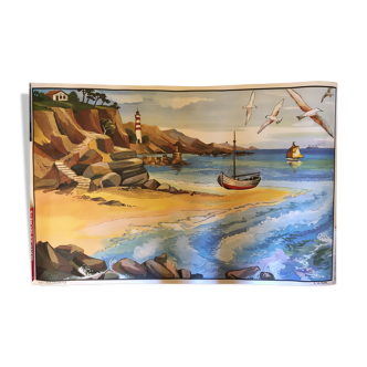 Show "The beach", Hachette 60x90cm