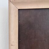 Vintage original flower oil painting, framed floral still life art