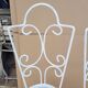 Paire de chaises de jardin ancienne en fer forgé