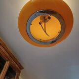 Vintage opaline orange pendant lamp “viro”