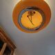 Suspension vintage opaline orange " viro "