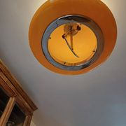 Suspension vintage opaline orange " viro "
