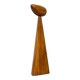 Contemporary sculpture in solid oak 1980