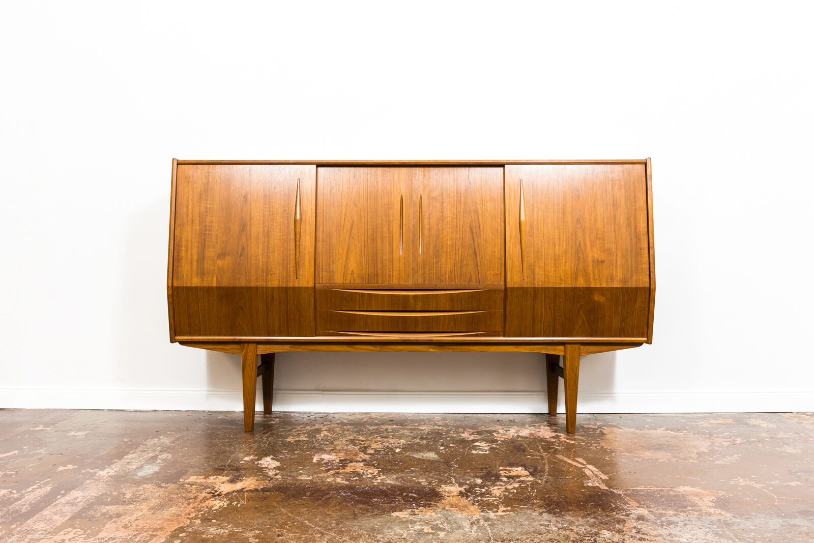 Danish Teak Highboard, 1960s