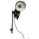 1930s Bauhaus Industrial Scissor Arm Wall Lamp, Black Enamel, Czechoslovakia