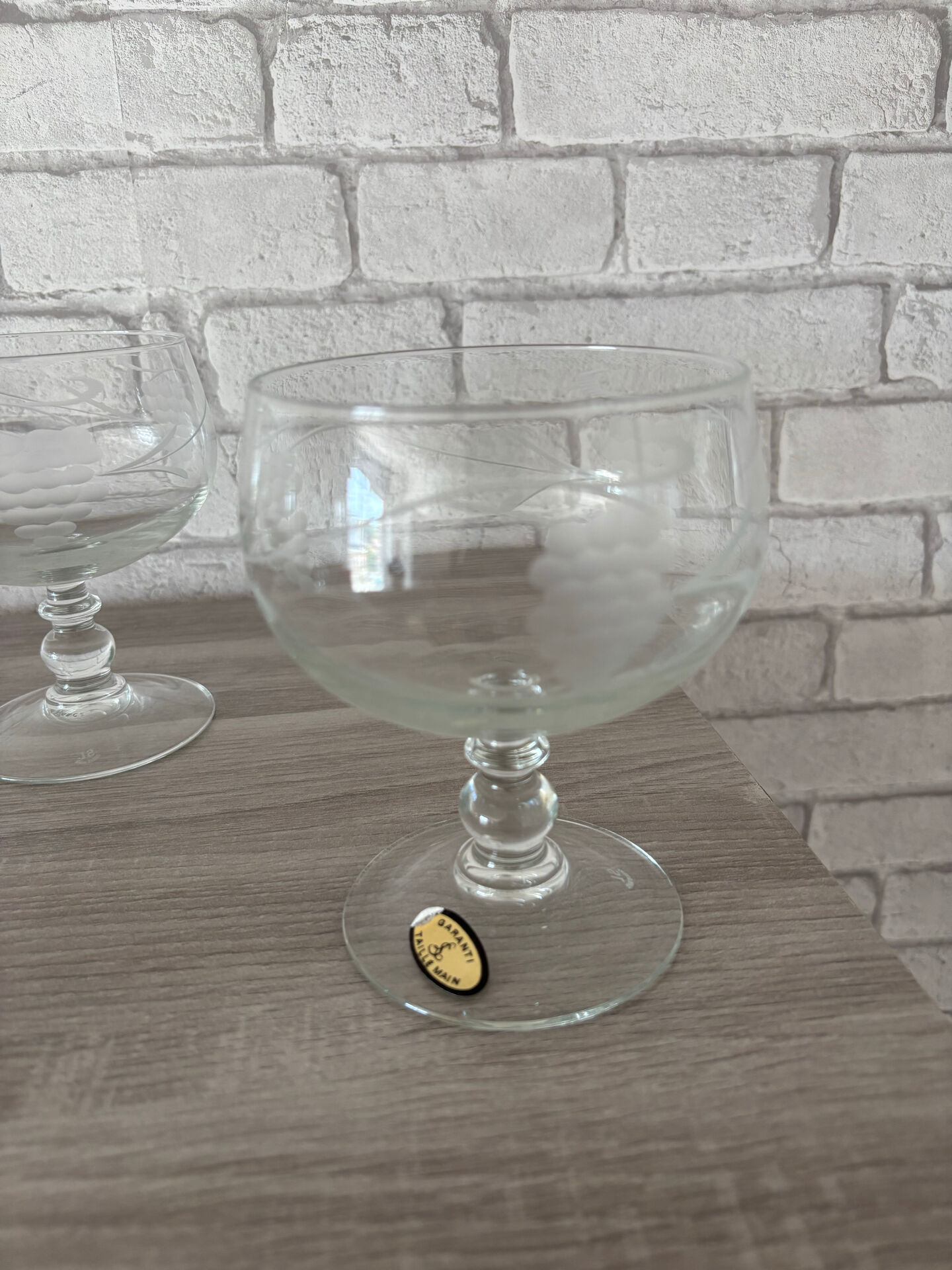 Coupe glace Saint Louis (maison du groupe Hermes)