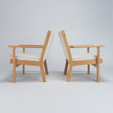 Fauteuils d'Hans Wegner pour Getema, danois des années 1960