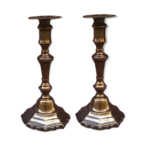 Paire de flambeaux ancien