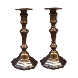 Paire de flambeaux ancien