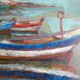 Painting, Marine to boats by Paul Kérouédan, 70s