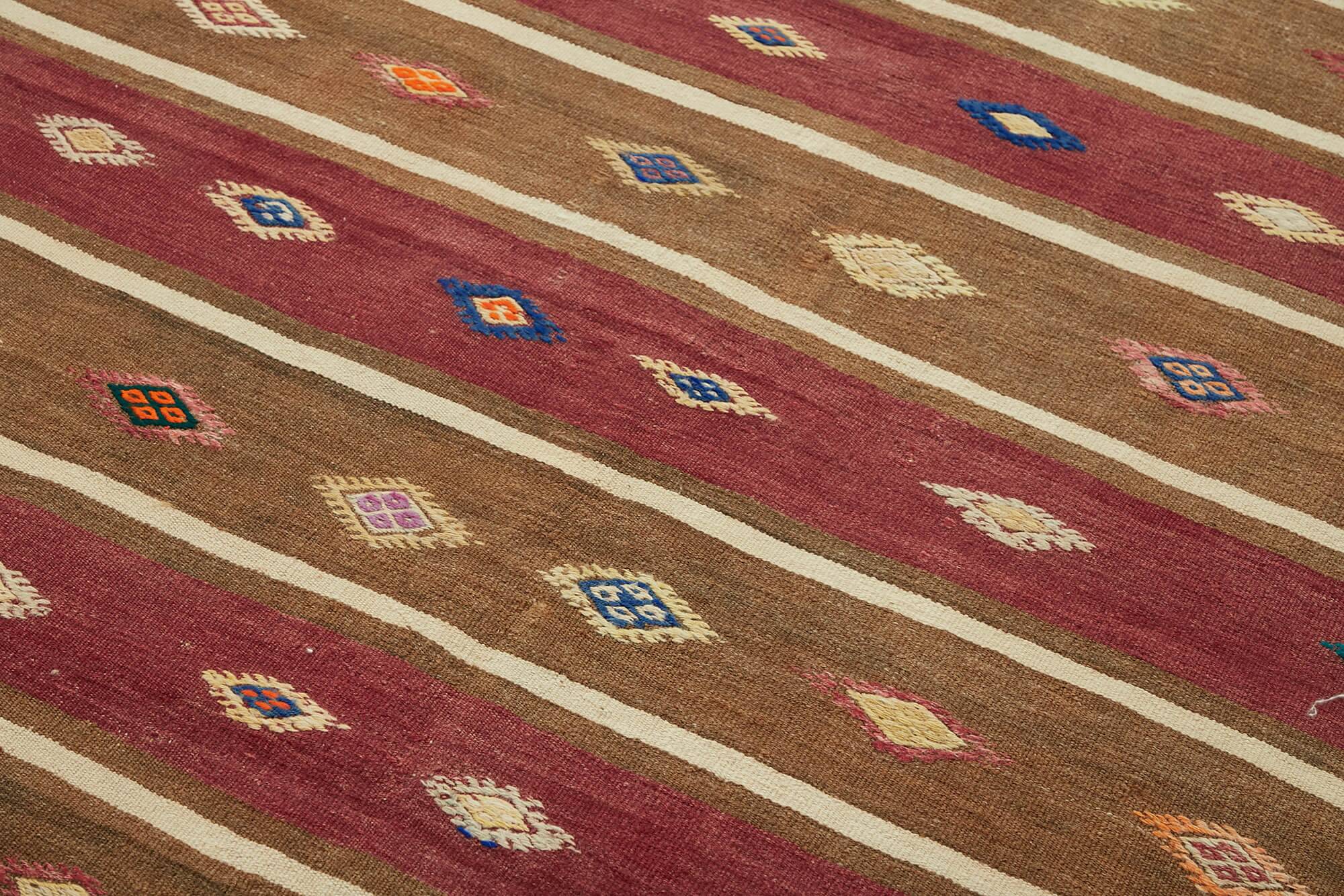 Turkish Handmade Vintage Anatolian Kilim 167 cm x 293 cm
