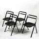 Lot de 4 chaises pliantes « Clio » de Giorgio Cattelan