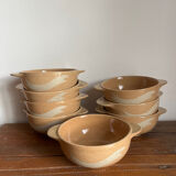 8 stoneware bowls