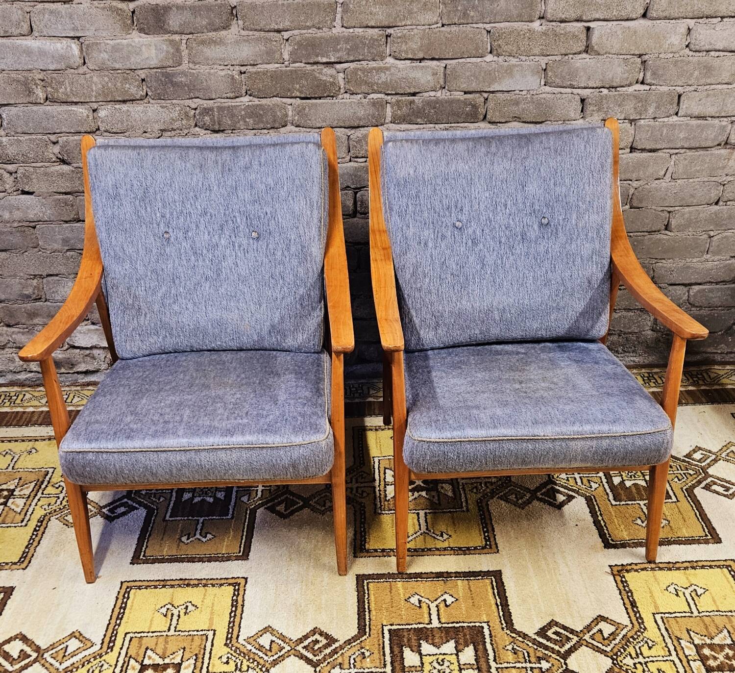 Pair of Scandinavian armchairs, 1960
