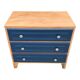 Commode art déco bois brut et bleu 1940