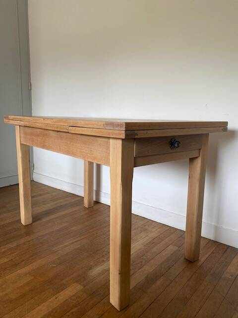 Table chêne brut vintage