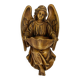 Old wooden angel font