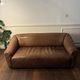 DS-47 three-seater sofa by de Sede in cognac leather.