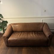 Canapé DS-47 trois places de de Sede en cuir cognac