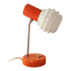 Vintage Orange Pressed Glass Desk Lamp, Lustry KP, Czechoslovakia