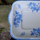 Rectangular hollow dish with blue flower pattern Limcolor
