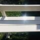 Couple of beautiful garden benches from a school '50s in beech and chain low folder