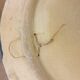 Large old couscous dish in ceramic stoneware and enamels
