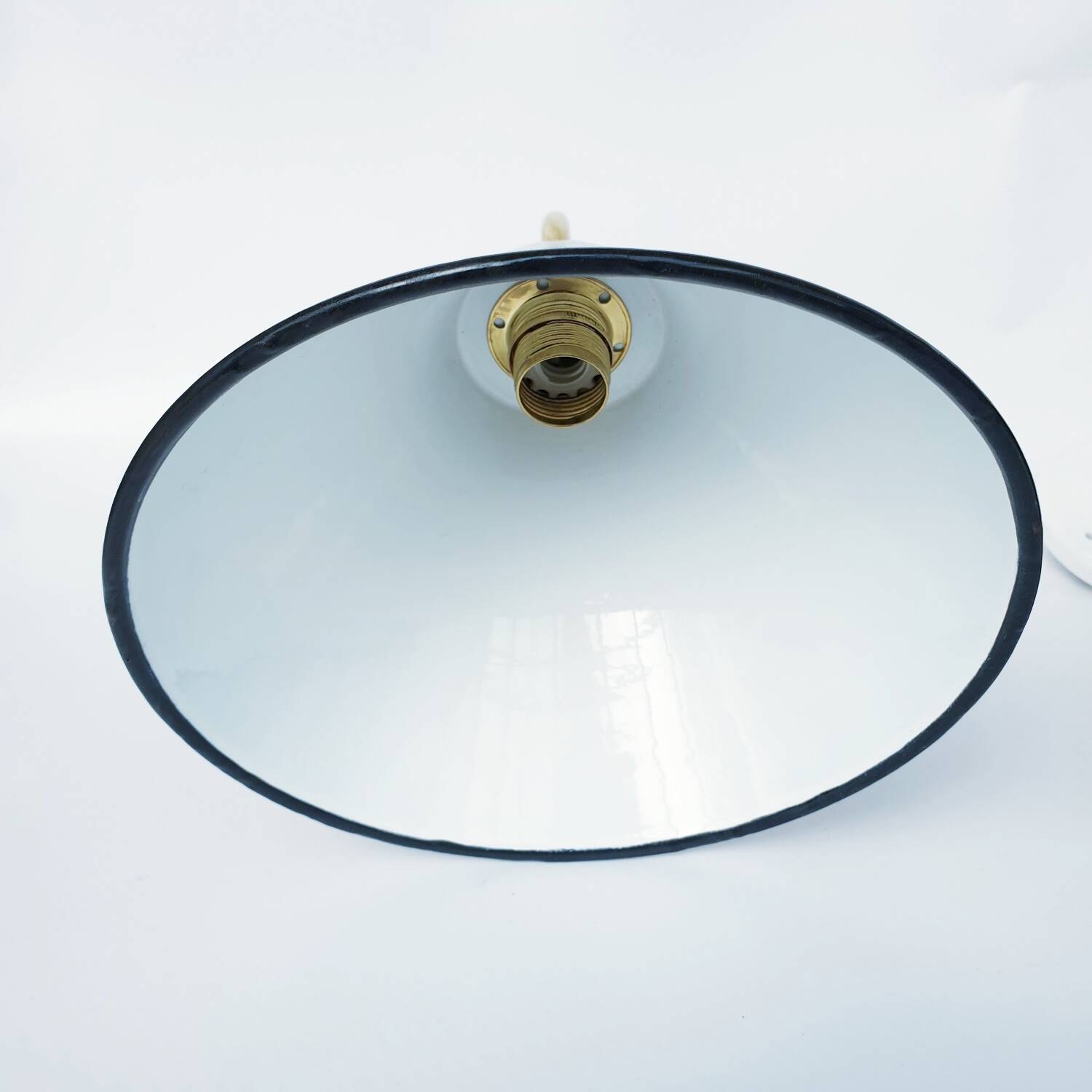 Antique enamelled sheet metal wall lights