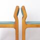 Set of 6 Vintage Beech Dining Chairs Germany 1970s Mid Century Modern