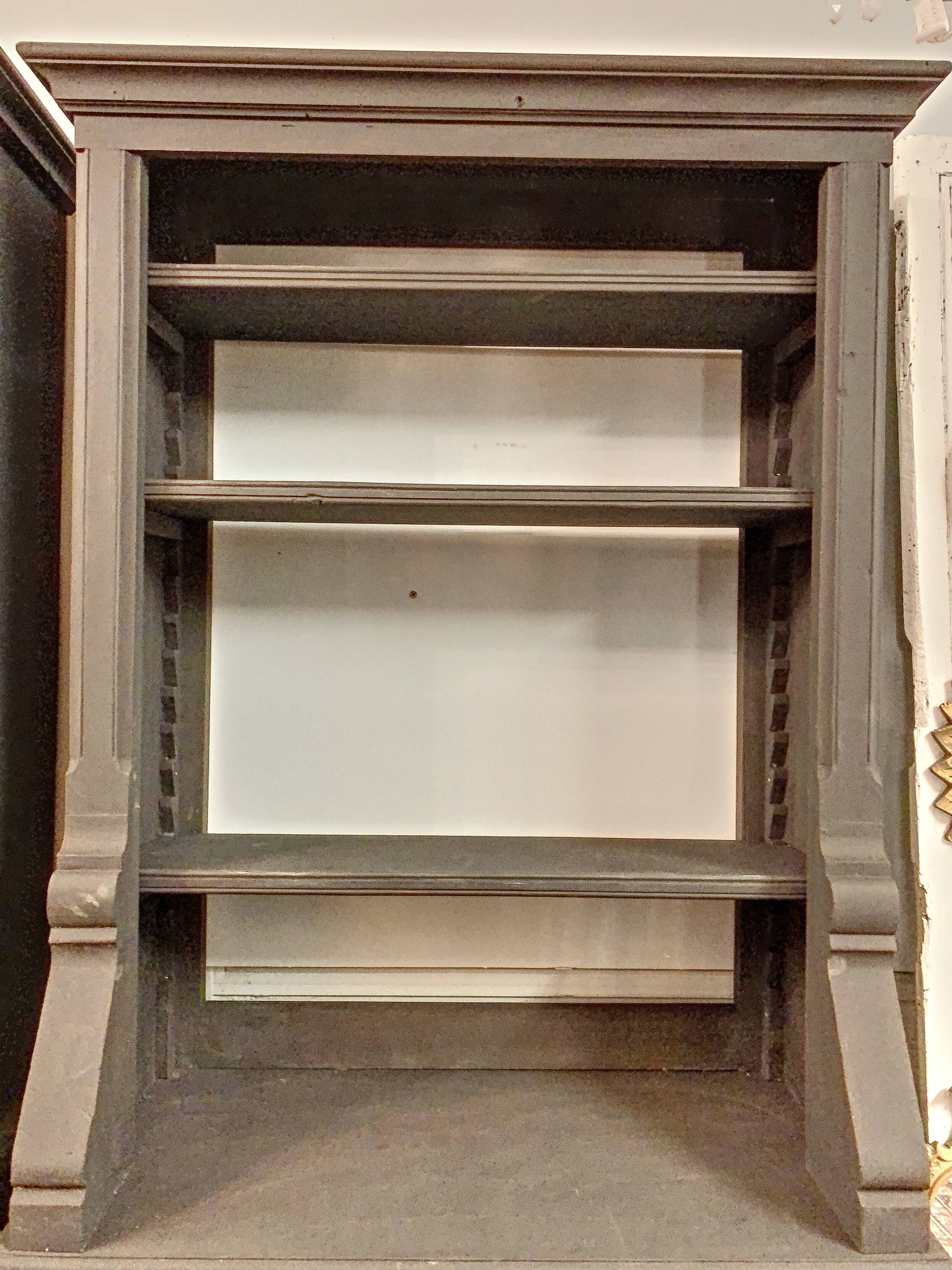 Pair of black China buffets