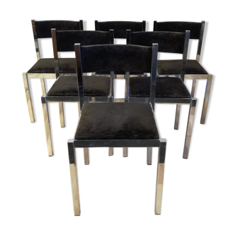 Series of 6 chairs Roche Bobois 70