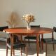 Round dining table with extension - McIntosh - 60s