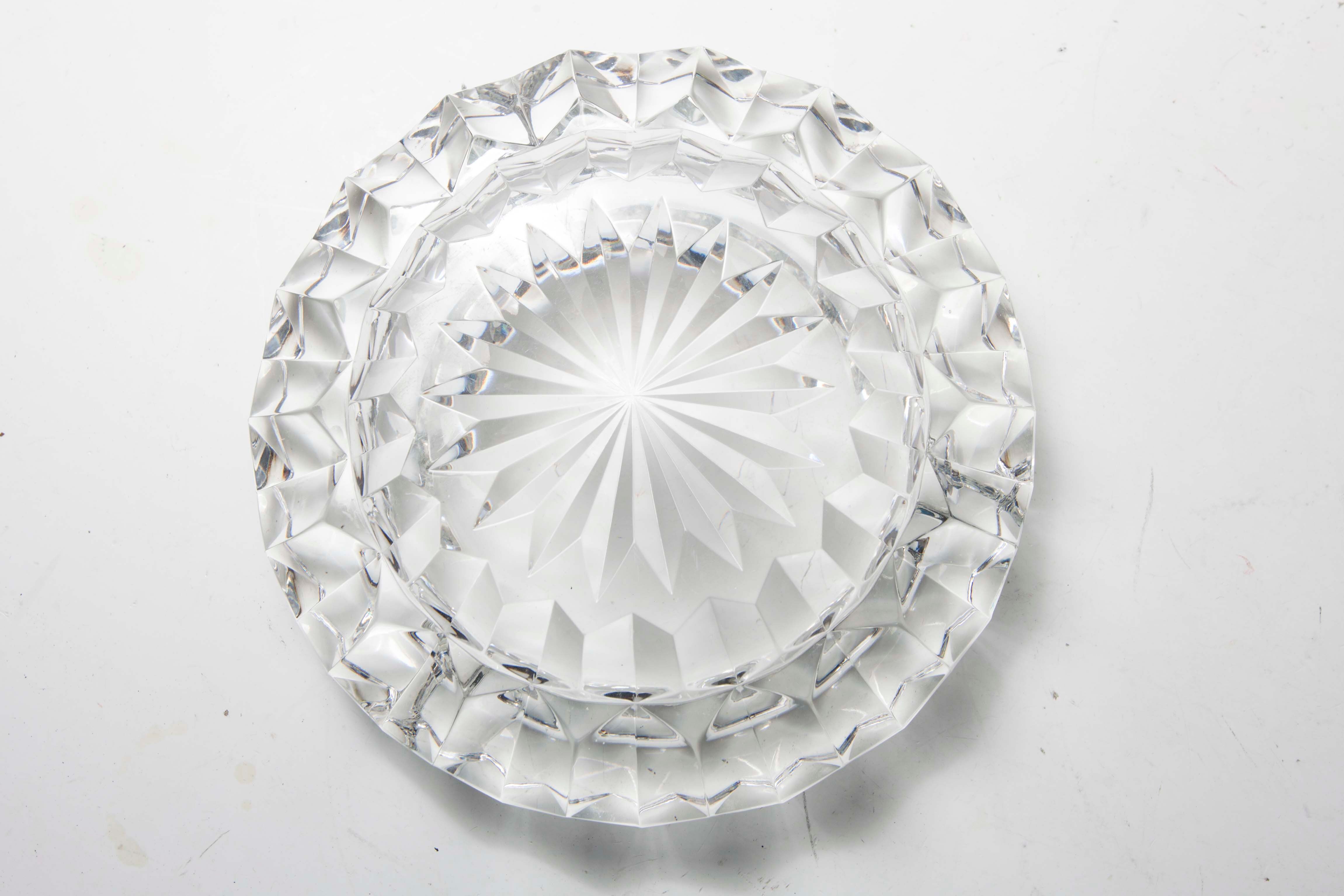 Cendrier cristal années 50