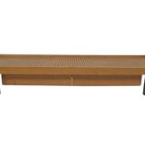 Lit en bois vintage avec tiroirs, Pays-Bas, 1960 design Lit de