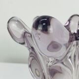 Giraffe vase in Art Vannes crystal, 1950, vintage
