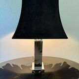 70s chrome metal lamp