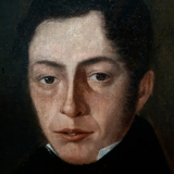 Portrait in human oil