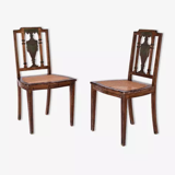 Paire de chaises néoclassiques, XIXème siècle