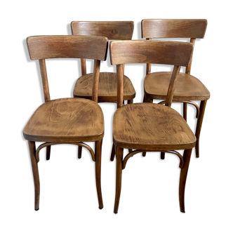 Lot de 4 chaises bistrot Thonet