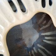 Vase ajouré en céramique vintage