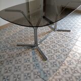 Vintage design glass table