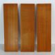 String wall shelf in gold metal and wood from the 60s